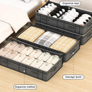 Axyaa Under Bed Storage Bag: Foldable Quilt & Clothes Organizer.
