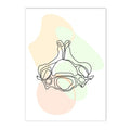 Axyaa Human Anatomy Skeleton Canvas Wall Art for Medical Office Decor