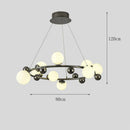 Axyaa Elegant Salon Chandelier Pendant Light Fixture for Dining Room & Indoor Lighting
