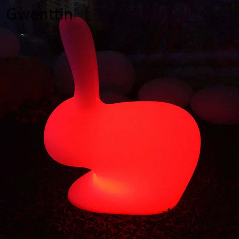 Axyaa RGB Small Rabbit Night Light with Remote Control for Kids' Bedroom