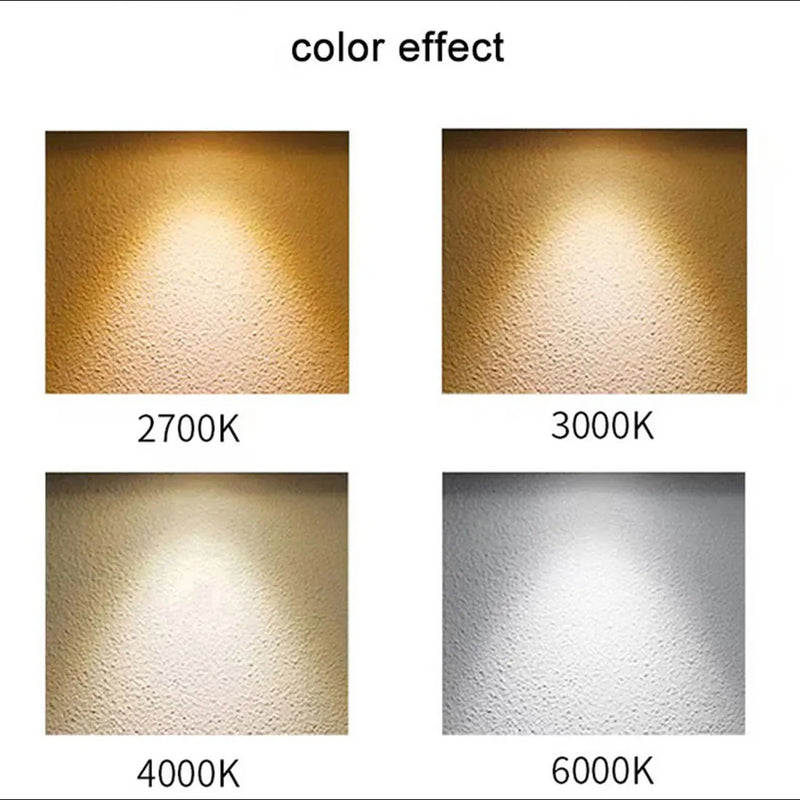 Axyaa Square LED Track Spotlights for Art Gallery, Museum, Church - Adjustable Brightness