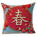 Axyaa Chinese New Year Cushion Cover Set - 40 cm & 45 cm