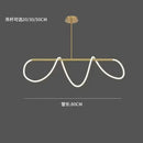 Axya LED Chandelier Soft Plastic Dinning Room Lighting Minimalist Designer Office Table Art Strip