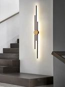 Axyaa LED Wall Light: Minimalist Copper Bedside Lamp for Bedroom, Living Room, TV Wall