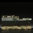 Axyaa Titanic Shipwreck Resin Aquarium Ornament 38cm.