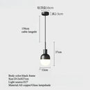 Axyaa Black Copper LED Pendant Light for Bedroom, Dining Room, Resturant