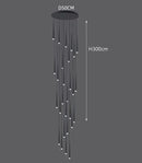 Axyaa Modern Stairway & Living Room Chandeliers | Indoor Lighting Fixtures