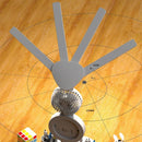 Axyaa Rechargeable Table Lamp with Fan, Clock Display, and LED Reading Light