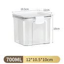 Axyaa Transparent Food Canister Kitchen Storage Box - Large Capacity, Sealed Jars
