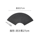 Axyaa Ceramic Sushi Platter Set, Striped & Irregular-Shaped Plates for Stylish Dining