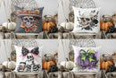 Axyaa Day of the Dead Skull Floral Hat Pillow Cover