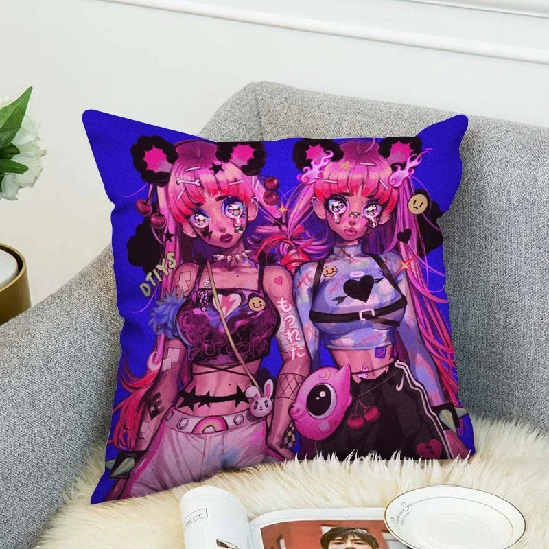 Axyaa Art Decor Pillow Cover 45x45 for Home & Car Decor