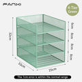 Axyaa Desk Organizer: 4-Tier Desktop Storage Rack & File Holder