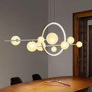 Axyaa Glass Bubble Chandelier Pendant Lamp Dining Room Lighting