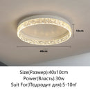 Axyaa LED Ceiling Light Dimmable Modern Round Glossy Lighting Fixtures