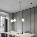 Axyaa Minimalist Linear Chandelier Pendant Light for Living and Dining Room Decor