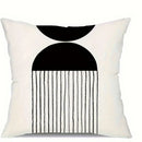 Axyaa Minimalist Round Printed Pillowcase Cover