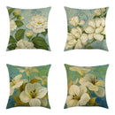 Axyaa Floral Linen Pillowcase 45x45cm