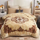 Axyaa Double Sided Warm Raschel Blanket for Winter - High End Soft & Cozy Weighted Comforter