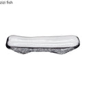 Axyaa Creative Hammer Glass Dinner Plate Irregular Sushi Dessert Snack Specialty Tableware