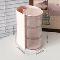 Axyaa Makeup Cushion Organizer with Rotating Beauty Egg Storage
