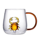 Axyaa 3D Animal Water Glass Tumbler Cup - Cute and Fun Design