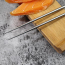 Axyaa Black Stainless Steel Sashimi Chopsticks Set with Japanese Sushi Dishes