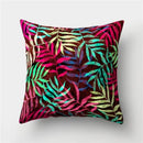 Axyaa Tropical Green Plant Tree Leaves Flower Cushion Cover 45X45CM