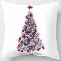 Christmas Elk Print Pillowcase 45x45cm for Sofa, Car, Bedroom, Living Room by Axyaa