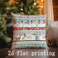 Snowman Pattern Pillowcases for Sofa Bedroom Car by Axyaa