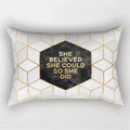 Axyaa Geometric Striped Rectangular Pillowcase for Home Decor