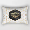 Axyaa Geometric Striped Rectangular Pillowcase for Home Decor