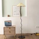 Axyaa Minimalist Pleated Fabric LED Floor Lamp for Home Decor