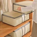 Axyaa Quilt Clothes Storage Box: Foldable, Dust Proof, Non-Woven Organizer