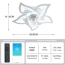 Axyaa LED Ceiling Fan Light Switch for Modern Living Room Bedroom Home Decor