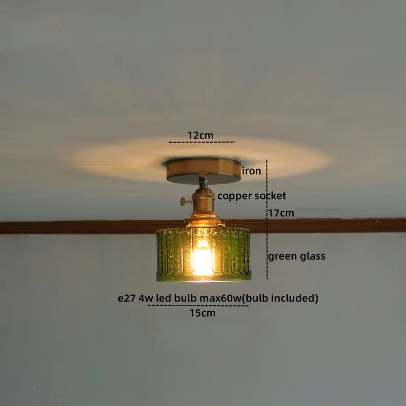 Axyaa Frosted Glass LED Ceiling Lamp for Modern Indoor Lighting