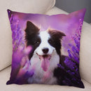 Scottish Border Collie Pillowcase - Axyaa Dog Print Decor Cushion Cover