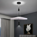 Axyaa Modern Pleated Chandelier for Restaurant & Bar Counters