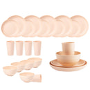 Axyaa Green Wheat Straw Cutlery Set and Tableware Collection