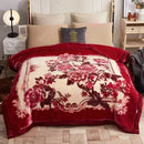 Axyaa Double Sided Warm Raschel Blanket for Winter - High End Soft & Cozy Weighted Comforter