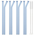 Axyaa Glass Straw Set with Brush - Bar Accessories & Reusable Straws