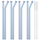 Axyaa Glass Straw Set with Brush - Bar Accessories & Reusable Straws