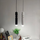 Axyaa LED Cylinder Chandelier for Home Décor - Modern Brass Silver Design