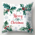 Axyaa Winter Holiday Pillowcase - Festive Snowman & Santa Claus Sofa Cushion Cover