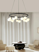 Axya Glass Art Chandelier for Modern Living Room Bedroom Dining Room