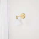 Axyaa Modern Clear Glass Wall Lights with Pull Chain Switch