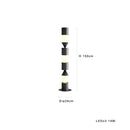 Axyaa Black White LED Floor Lamp: Modern Mood Lights for Home Decor