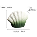 Axyaa Shell Ceramic Vase Deco, Elegant Vintage Flower Arrangement