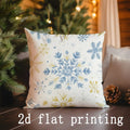Axyaa Merry Christmas & Let it Snow Pillow Covers for Sofa, Bedroom, Car