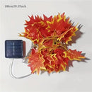 Axyaa Solar Maple Leaf Light String: Outdoor/Indoor Thanksgiving & Halloween Decoration